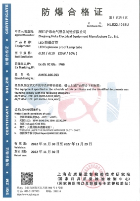 dL10，dL20-防爆合格證